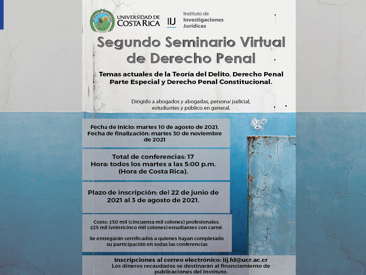 Segundo Seminario Virtual de Derecho Penal